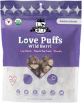 Lord Jameson Wild Berri | Light & Crunchy Love Puffs Collection | Organic Dog Treats, Blueberry Recipe, Gluten-Free, Preservative-Free, USDA Certified Organic. Made in USA