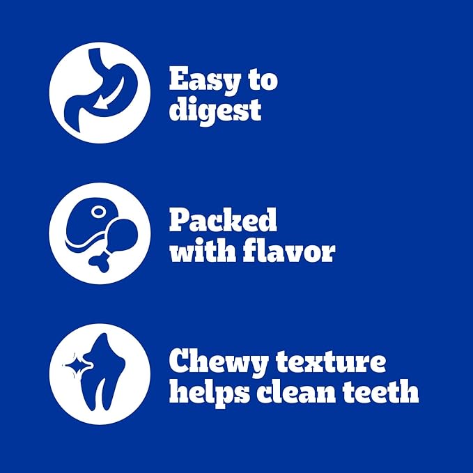 Pedigree Twisty Chews Medium/Large Long-Lasting Dog Treats Chicken & Beef Flavor, 9.17 oz. Pouch, Pack of 4 (16 Count)