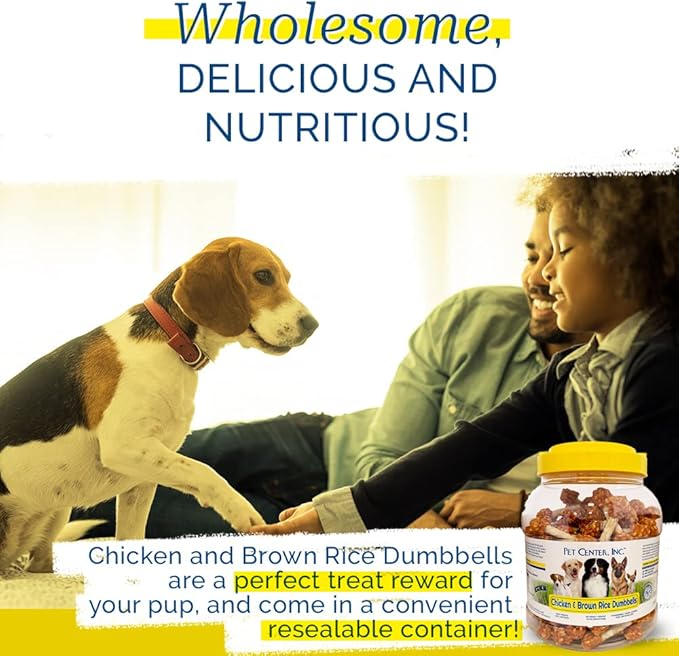 Pet Center Inc. (PCI) - Chicken and Brown Rice Dumbbells, 2.5lbs. - Adult Dog Treat