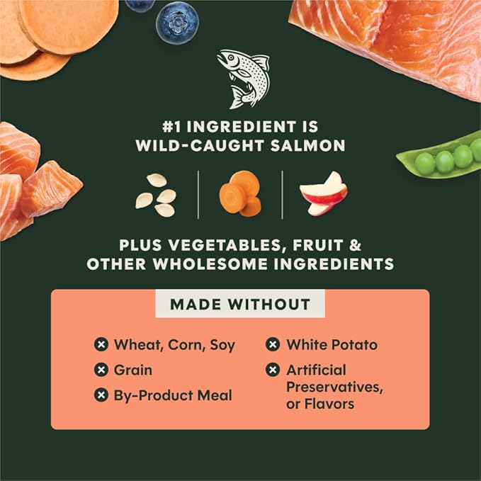 Instinct RawBoost, Natural Dry Dog Food with FreshDried Raw, High Protein, Grain-Free Recipe - Real Salmon, 19 lb. Bag