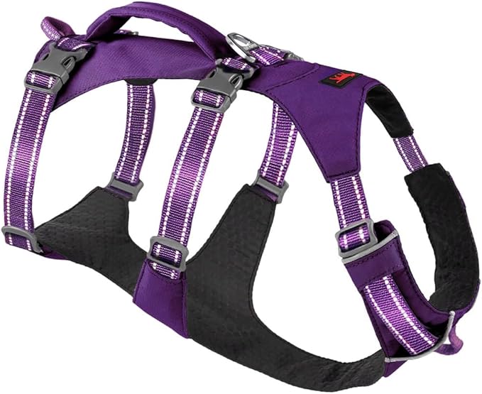 Tuff Pupper Escape Proof Dog Harness for Small Dogs | No Pull Lightweight Adjustable Harness | No Escape Multifunctional Outdoor Pet Gear | Strong Durable Breathable | Secure Comfortable Fit
