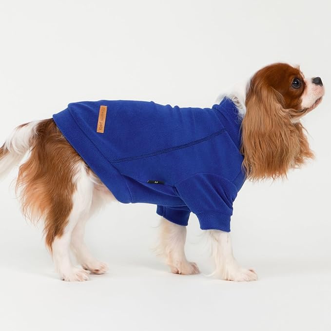 Fitwarm 3 Pack Classic Fleece Dog Sweater, Winter Clothes for Small Dogs Boy Girl, Turtleneck Dog Sweatshirt, Pet Apparel, Orange Red, Royal Blue, Neon Yellow, Small