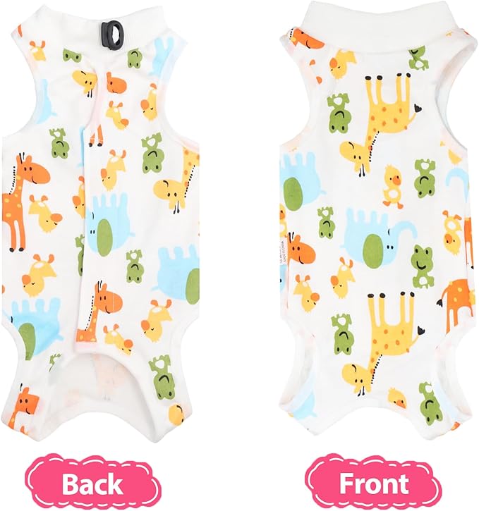2 PCS Cat Recovery Suit for Spay Abdominal Wounds Cat Onesie for Cats After Surgery Recovery Suit Female Breathable E-Collar Alternative Kitten Onesie Anti Licking Small