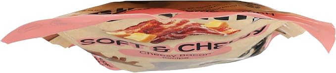 Wet Noses Moments Soft & Chewy Dog Treats – All-Natural, Human-Grade, Non-GMO, Healthy Training & Delicious Snacks for Dogs, for All Dog Sizes & Breeds – Cheesy Bacon, 10oz (Single Pack)