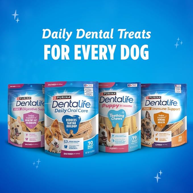 Dentalife ActivFresh Dog_Chews for Mini and Small Dogs 5-20 lbs., Dental-Chews to Freshen Breath, Chicken Flavor, 16.9 oz., 56 Chews - 56 ct. Pouch (Pack of 2)
