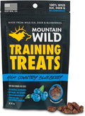 High Country Wild Blueberry Elk & Venison Training Dog Treats - Natural Grain-Free Puppy & Dog Snacks - Protein for Training & Reward - No Fillers, No Artificial Preservatives, 4oz 1 Pack