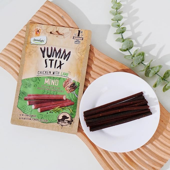 Dog Soft Chewy Treats Yumm Stick, Chicken with Beef/Lamb/Liver/Cheese, High Protein, Energy Support, DHA & Omega 3 & 6