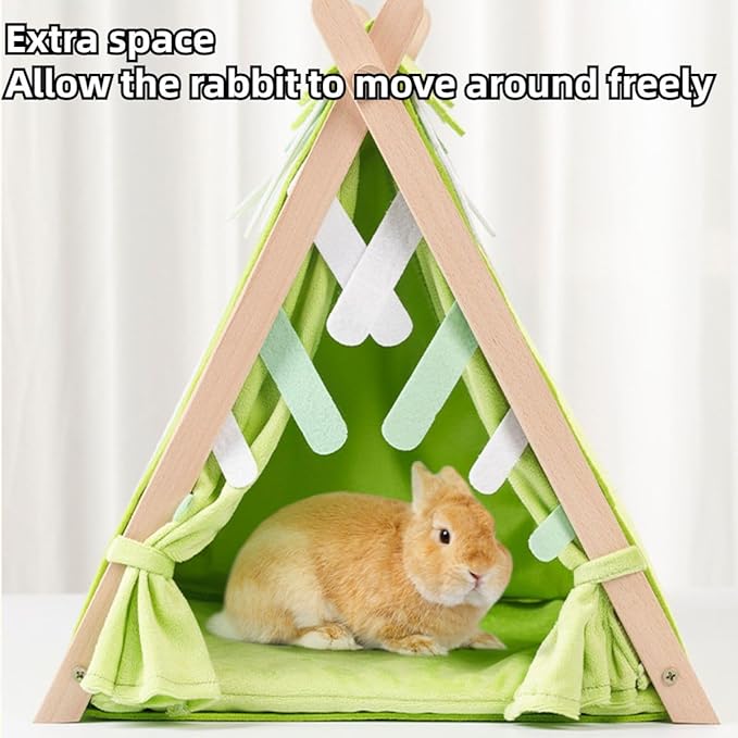 Rabbit Hideout, Small Animal Houses and Habitats, Guinea Pig Tent Tunnel Cages for Guinea Pigs, Hamster, Rats, Bunny and Other Small Animals, Rabbit Cages Accessories