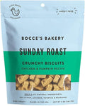 Bocce's Bakery Oven Baked Sunday Roast Treats for Dogs, Everyday Wheat-Free Dog Treats, Made with Real Ingredients, Baked in The USA, All-Natural Chicken & Pumpkin Biscuits, 5 oz