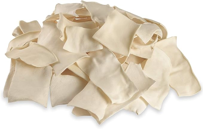 Cowdog Chews Natural Rawhide Chips – Premium Long-Lasting Dog Treats with Thick Cut Beef Hides (5 Lb)