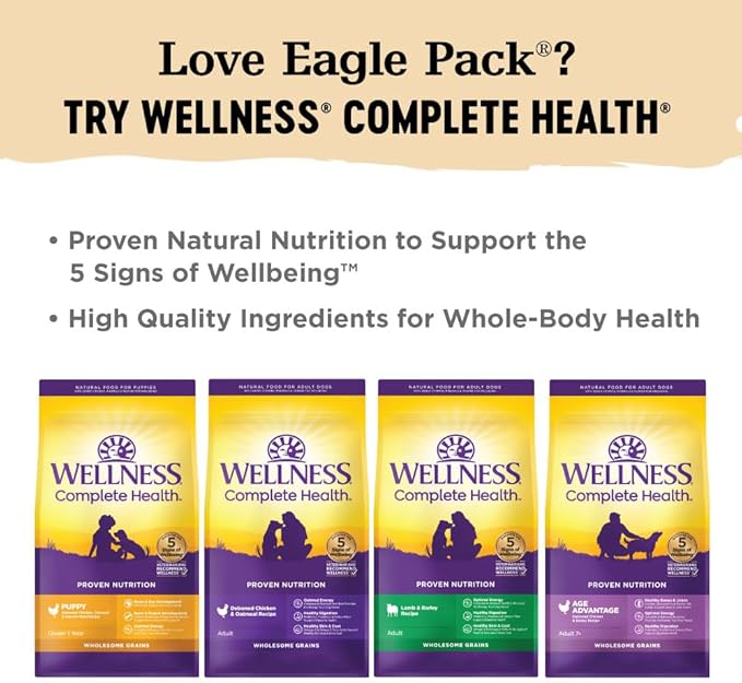 Eagle Pack Natural Dry Dog Food, Original Chicken & Pork, 30-Pound Bag