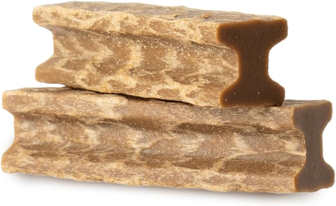 Ultra Chewy Steel Bones X-Large Size Peanut Butter Flavor - Super Long Lasting Dog Chews - Rawhide Free & Highly Digestible - Unique Shape Helps Clean Teeth - Ideal Dog Bones for Aggressive Chewers