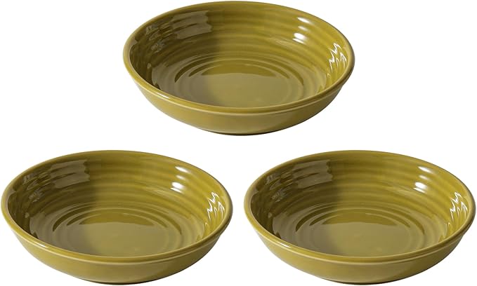 Havniva Ceramic Wide Whisker Friendly Cat Dishes, Set of 3 Ceramic Cat Bowls, Anti-Slip Indoor Kitten Feeding Food& Water Dish to Prevent Whisker Fatigue(3 Pcs, Matcha Green)