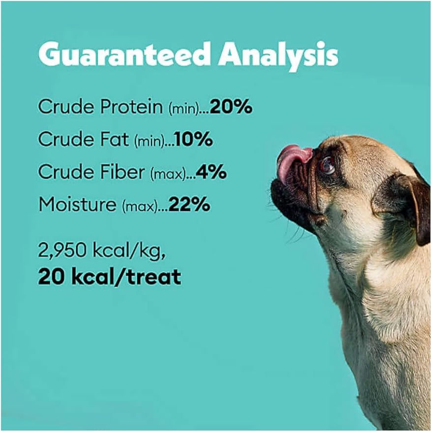 Wiggles & Wags Chewy Bones Dog Treats, Peanut Butter, Soft and Chewy, (1lb Bag)