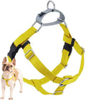 2 Hounds Design Freedom No Pull Dog Harness, Adjustable Harness, Easy Walking & Comfortable Control, Fits Small, Medium & Large Dogs, Solid Colors, Made in USA, 1" XXL, Yellow