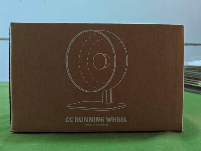 Super Silent Hamster Wheel 10.4 Inch, Magnetic Large Rat Wheel for Chinchilla, Gerbil, Guinea Pig, Cat, Mouse, Sugar Glider and Dwarf, Syrian Hamster Accessories (Wood Brown)