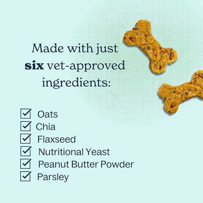 Peanut Butter Bake-at-Home Vegan Dog Treat Kit, Makes up to 80 Dog Cookies, Made in The USA, 10oz