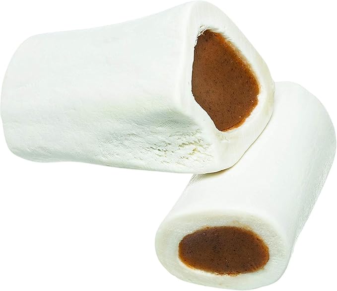 Redbarn Filled Dog Bones, Natural Long-Lasting Dental Treats; Suitable for Aggressive Chewers, Small (3") - 5 Bones (Peanut Butter)