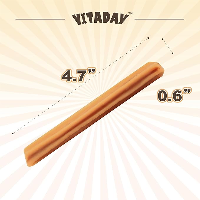VITADAY Soft Dog Treats, Calming Chews for Dogs, Training Dog Treats for Medium Dogs, Turkey Recipe with GABA, Stick, 8 oz