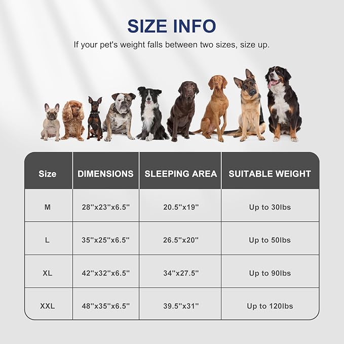 FURTIME Orthopedic Dog Bed - Extra Large, Waterproof, Ultra Comfy Supportive Foam Sofa Bed with Removable Washable Cover, Nonskid Bottom
