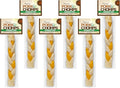 Pork Chomps Roasted Pork Skin Dog Chew, 8-inch Braid, Peaunut Butter Flavor, 1 Count (Pack of 6)
