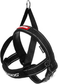 EzyDog Quick Fit Dog Harness – No Pull Harness for Training, Everyday Walking, and Easy Control - Adjustable Fit, Reflective, and Padded (X-Small, Black)