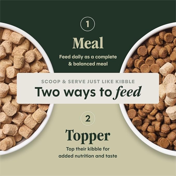 Instinct FreshDried Bites, Natural Freeze-Dried Dog Food, Grain-Free - Grass-Fed Beef, 45 oz. Bag