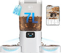 Frienhund 5G WiFi Automatic Cat Feeder with Two HD Camera: 7L Automatic Dog Feeder with Night Vision, Auto Cat Food Dispenser for Multiple Pet, Detachable for Easy Cleaning - 29 Cup