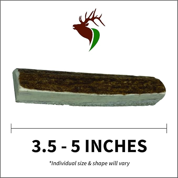 X Small Split Twin Pack (for 0-10 lb Dogs and Puppies) Premium Grade Elk Antlers for Dogs (2 Pieces) Sourced in The USA