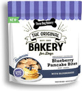 Three Dog Bakery Blueberry Pancake Bites, Treats with Real Blueberries & Vanilla, Mess-Free Snacks & Training Cookies for Dogs & Puppies, Human-Inspired