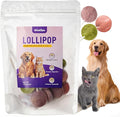 Freeze-Dried Lollipop Dog & Cat Treats, Interactive Crunchy Snacks for Indoor Kitten, 100% Natural Chicken Traning Treats for Cat, Small & Medium Dogs, 18 Pack