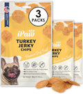 iPaw 3 Combo Turkey Chips Dog Treats for Puppy Training, All Natural Human Grade Dog Treat, Hypoallergenic, Easy to Digest (Turkey Chips), 3 Packs