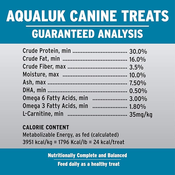 Annamaet Grain-Free Aqualuk Dog Treats Cold Water Formula with Salmon & Herring, 7-oz Bag