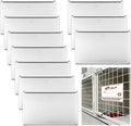 LEIFIDE 10 Pcs Metal Kennel Card Holders Kennel Accessories Dog Cat Boarding Cards Record Pet Care ID Info for Dog Hamster Cage Boarding Supplies for Veterinarian Shelter Grooming (4 x 6 Inches)