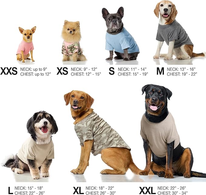 Toby II - The Perfect Tee, 3 Pack Short Sleeve Pet T-Shirt 100% Organic Cotton Tees Clothes for Small, Medium, Large Dogs, Black Sand Tie Dye, Medium (20-45 lbs)