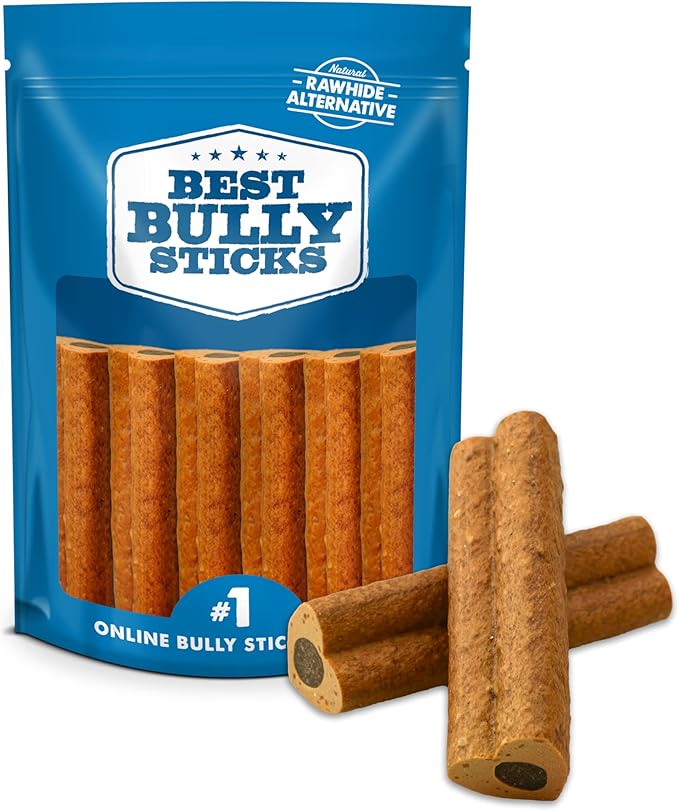 Best Bully Sticks Love Bones - 6 Count (Pack of 1) | Heart-Shaped Chicken Chews for Dogs | Rawhide-Free Dog Treats | High Protein | Easy to Digest | Chew Sticks for Small, Medium, Large, Puppy