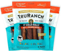 TRURANCH Collagen Rolls - 6" Collagen Rolls for Dogs - Long Lasting Healthy Joint Support - Rawhide Alternative - Skin & Coat Health - Made with Real Beef, Value Pack, 3 Bags, 12 Count