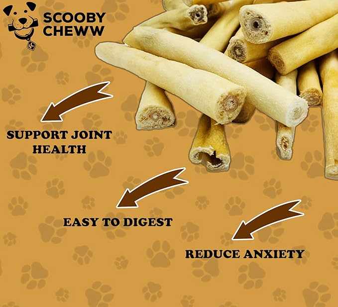 Cow Tails for Dog Treats, 16 Pack Bag, High Protein Pet Treats, 100% Natural Long Lasting Chews for Dog Snacks, Rawhide Alternative Beef Tails Dogs Chews 16 Count Bag