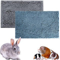 Oncpcare 2pcs Guinea Pig Fleece Cage Liners - Washable Rat Bed Pads, Reusable & Anti Slip Guinea Pig Bedding Fast Absorbent Pee Pad for Small Animals Cat Rabbit Bunny Hamster Rat Ferret