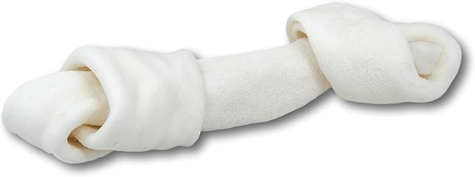 Top Dog Chews - Natural Beef Rawhide Bones (3 Pack), 8"-10" Long-Lasting Dog Bones for Aggressive Chewers, Digestible Dog Treats for Small, Medium & Large Breeds (3 Pack, 3, Count)