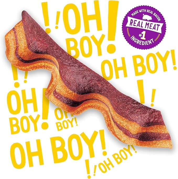 Beggin-Strips Variety Pack - 5 Total Flavors: Pizza, Bacon & Peanut Butter, Bacon & Beef, Bacon & Cheese, and Hickory (6 Ounces each)