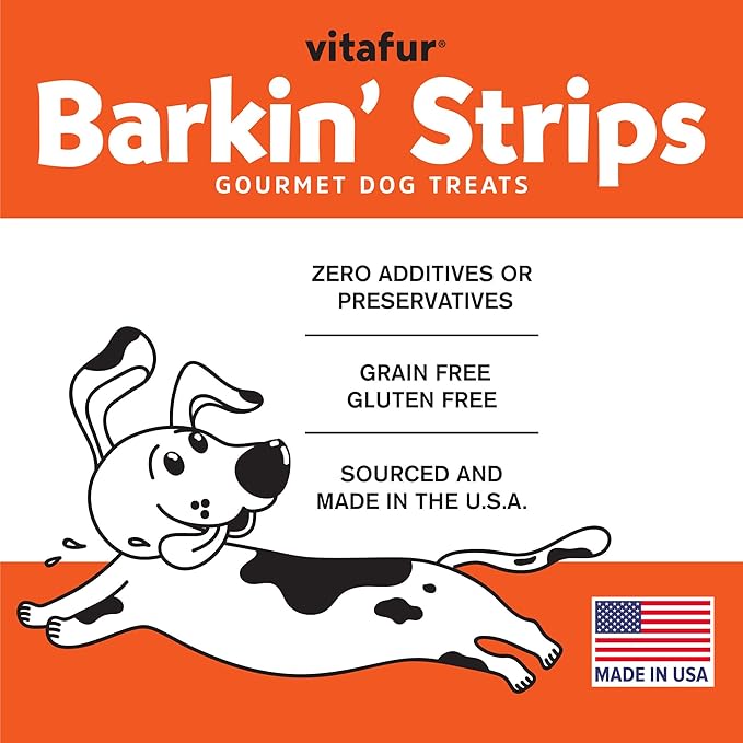 Barkin Burger Strips Made of Only Salmon Grain-Free Dog Treats 12 oz Pouch Premium One-Ingredient, All-Natural, Low-Fat, Lean Protein Jerky Treats for Dogs and Breeds