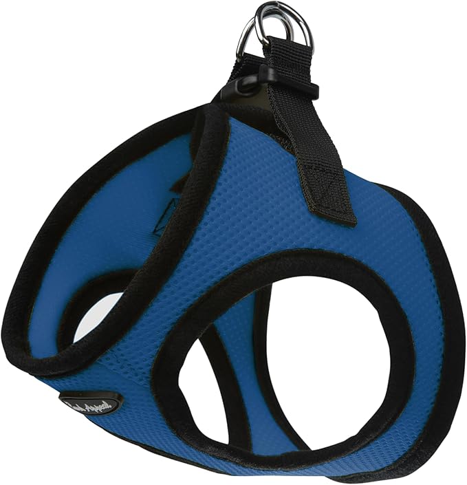 Bark Appeal Blue Step-in Dog Harness for Extra Small Sized Pets – Updated Sizing, Re-Measuring is Essential – Soft Vest Harness – Anti-Choke with Adjustable Strap & Heavy Duty Clip – XS