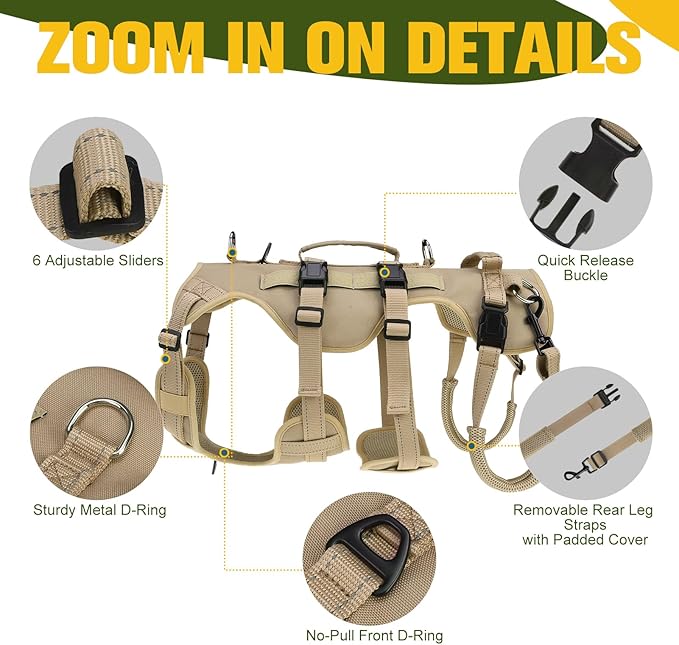 BINGPET Dog Lift Harness for Large Dogs,Full Body Support Rehabilitation Dog Sling Carrier with Handles,Reflective Multifunctional Mobility Assistance Vest for Senior Pets Joint Injuries,Arthritis,M