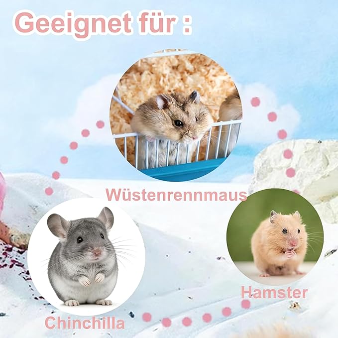 Meow&Woof Bath Sand for Hamster 2.2 lbs Dust Free Desert Sand or Potty Litter Sand for Chinchillas Gerbil Syrian Mice Small Animals Trial Version 2.2 Lbs