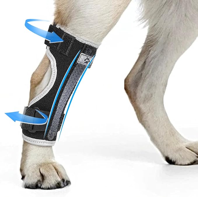 Dog Leg Brace Canine Rear Leg Support, Relieve Pain from Sprains, Arthritis, Enhancing Stability, Helps with Loss of Stability from Arthritis(Black,XL)