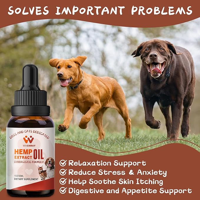 Неmp Oil for Dogs and Cats - Calming Drops Dog Relaxants - Help Pets with Anxiеty Strеss Slеep, Hip & Joints Support, Arthritis Sеizures Rеlief - Hеalth - Organic Pet Неmp Oil Drops (2 Pack)