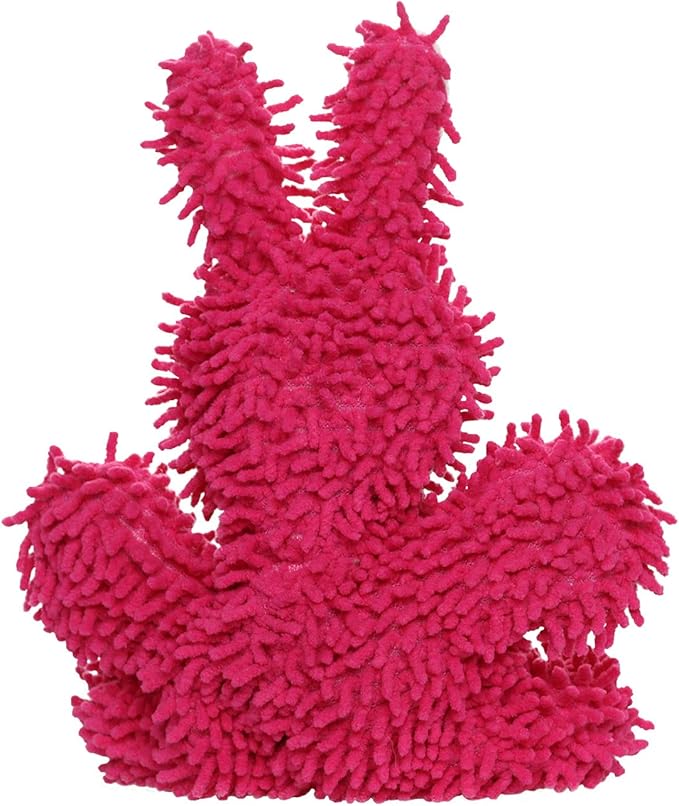 MIGHTY- Microfiber Ball - Farm – Made with Squeaker Balls and Minimal Stuffing. Strong & Tough. Interactive Play. Machine Washable & Floats (Rabbit, Jr)