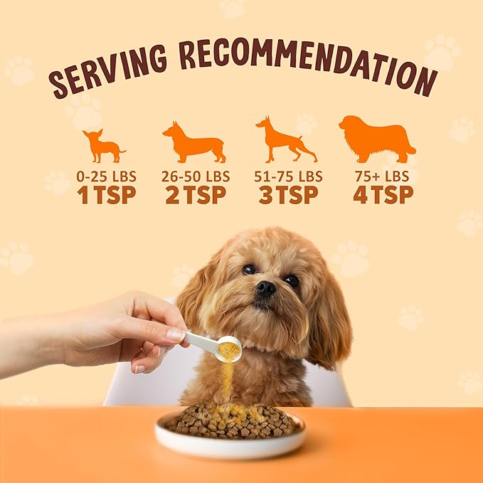 Pumpkin Powder for Dogs – High Fiber Digestive Support with Pumpkin & Sweet Potato – Relieves Diarrhea, Constipation, Upset Stomach – Food Topper or Mix with Water – 8 oz