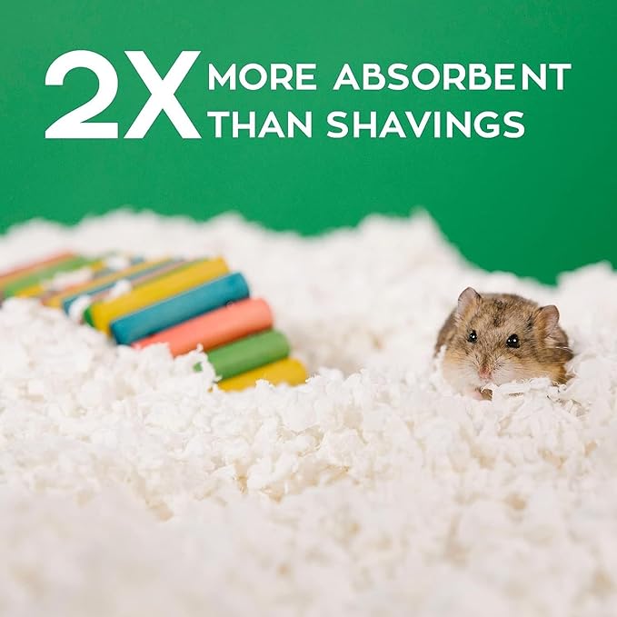Carefresh 99% Dust-Free White Natural Paper Small Pet Bedding with Superior 10 Day Odor Control & Absorption, for Guinea Pigs, Hamsters, Rabbits, & Rats, 50 L